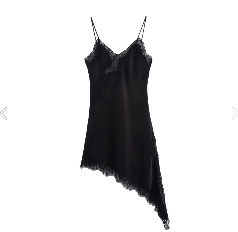 Fashionable, Chic, Sexy Lace Asymmetrical Dress