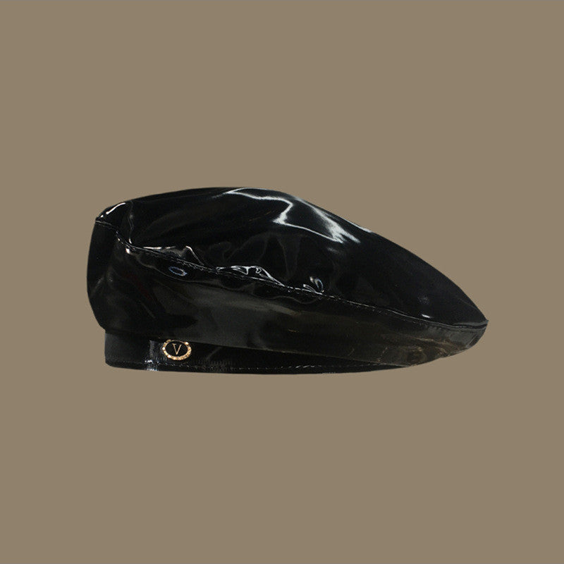 Bright Leather Berets For Children Art
