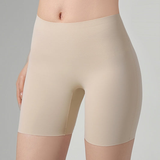 Ice-silk Seamless Mid-rise Tummy-control Butt-lifting Anti-exposure Leggings