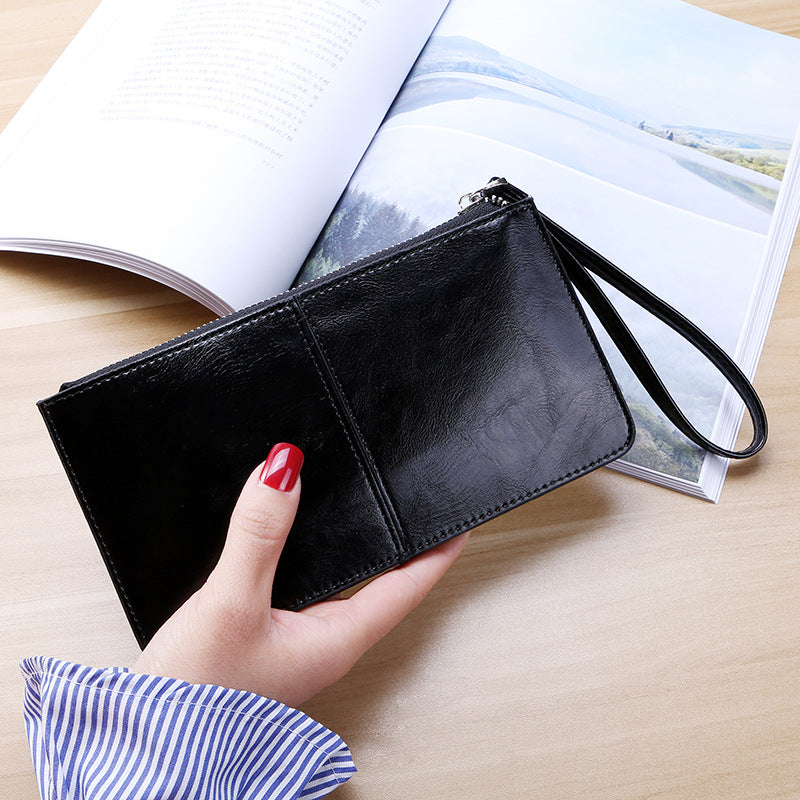 Female Long Clutch Women's Multi Card Slots Wallet Multi-function Wristband Wallet