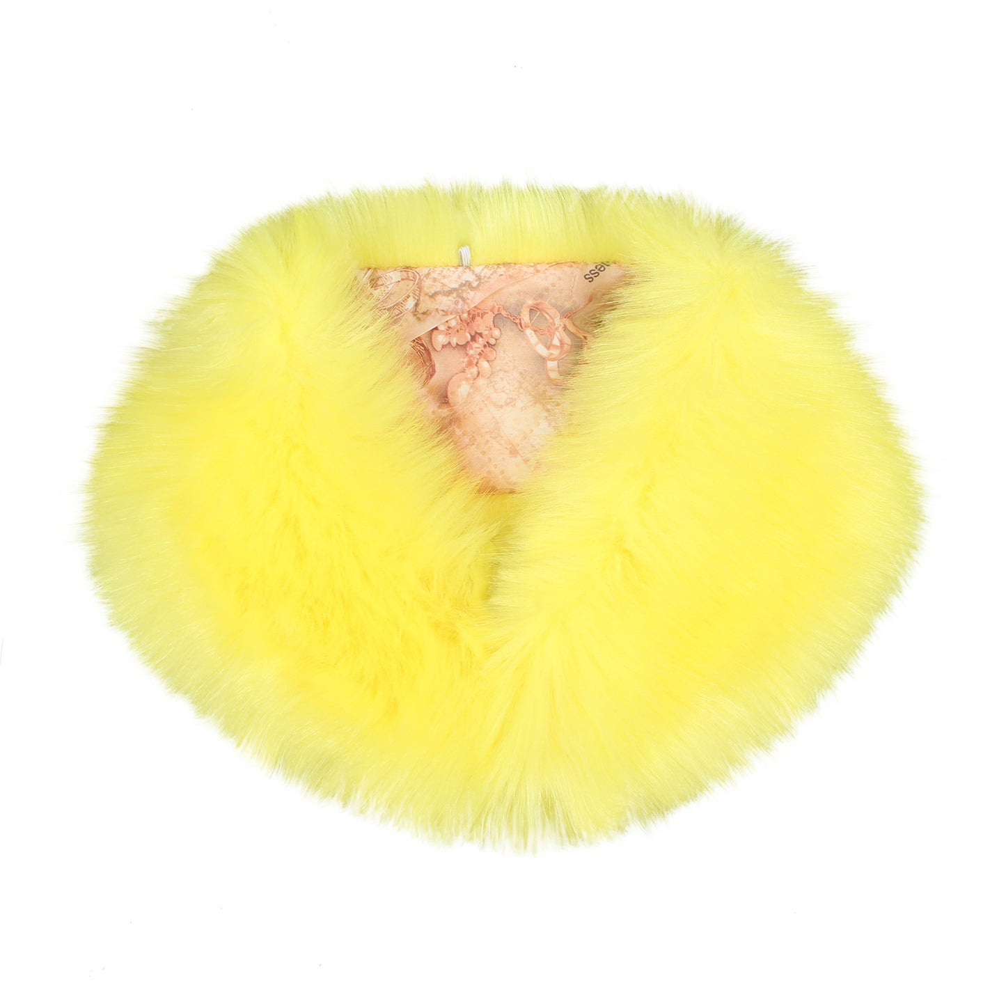 Faux Fox Fur And Rabbit Shawl