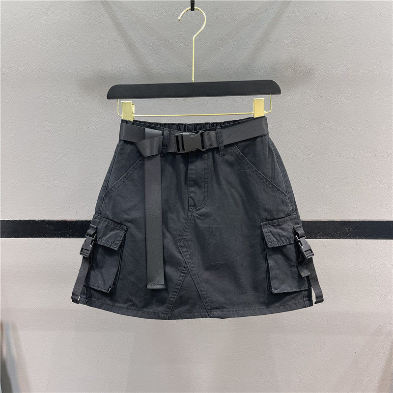 New Fashionable And Casual Pocket Bodycon Mini Skirt
