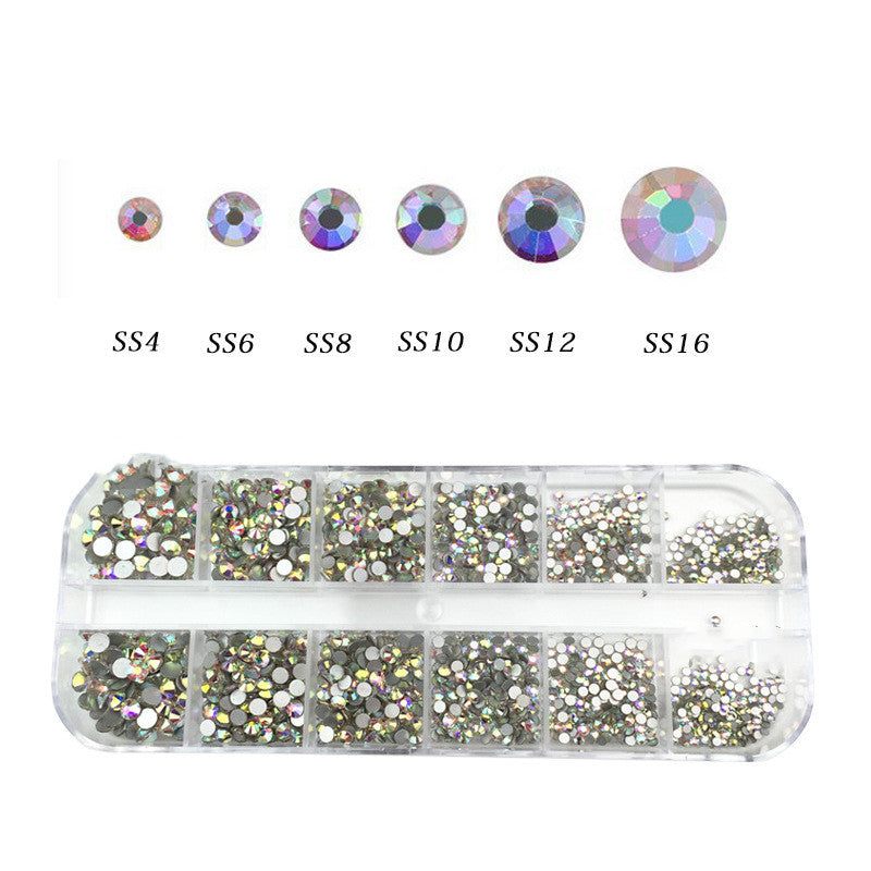 12-grid Mixed White Round Ornament Set