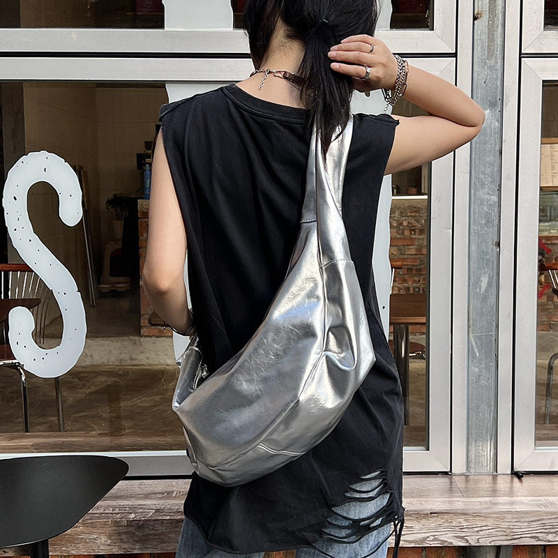 Soft Leather Pu Large Capacity Commuter Shoulder Bag