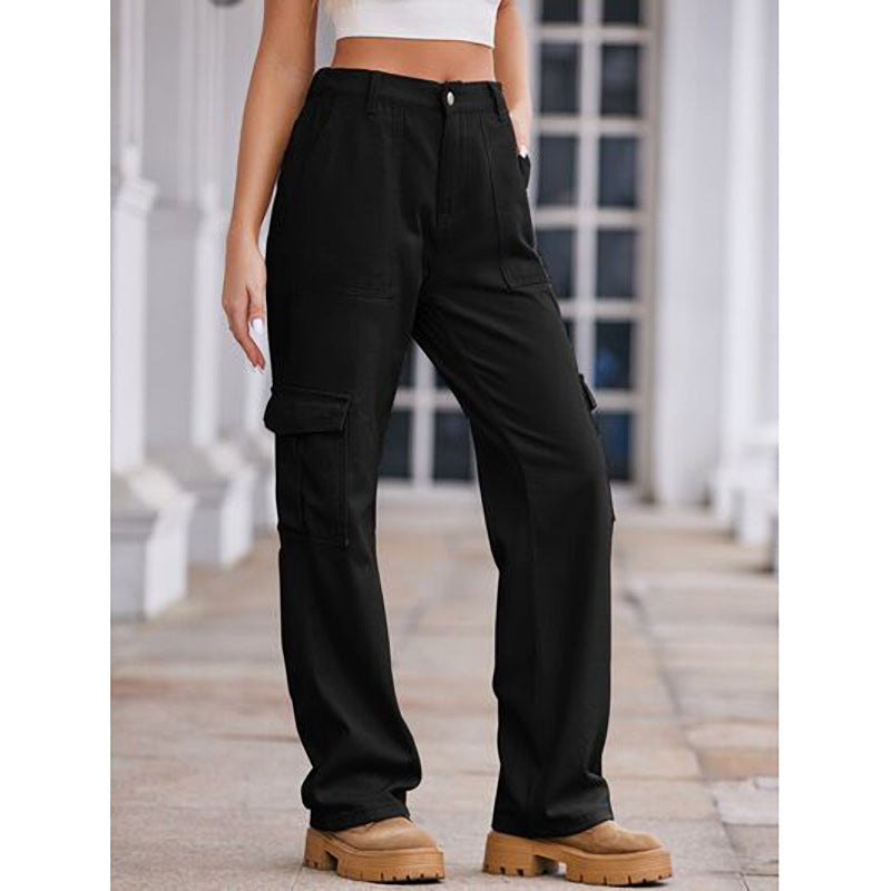 Loose Slimming Trendy Wide-leg Trousers