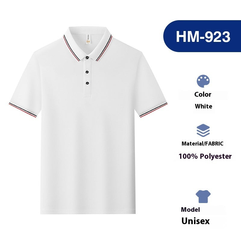 Lapel Polo Shirt Summer Work Clothes