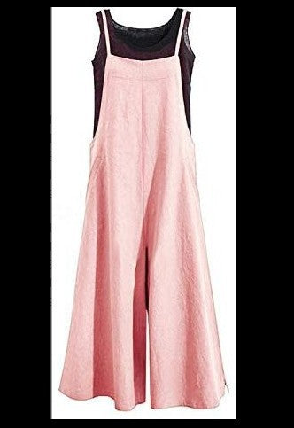 Women's Loose Slimming Casual Minimalist Jumpsuit With Straps