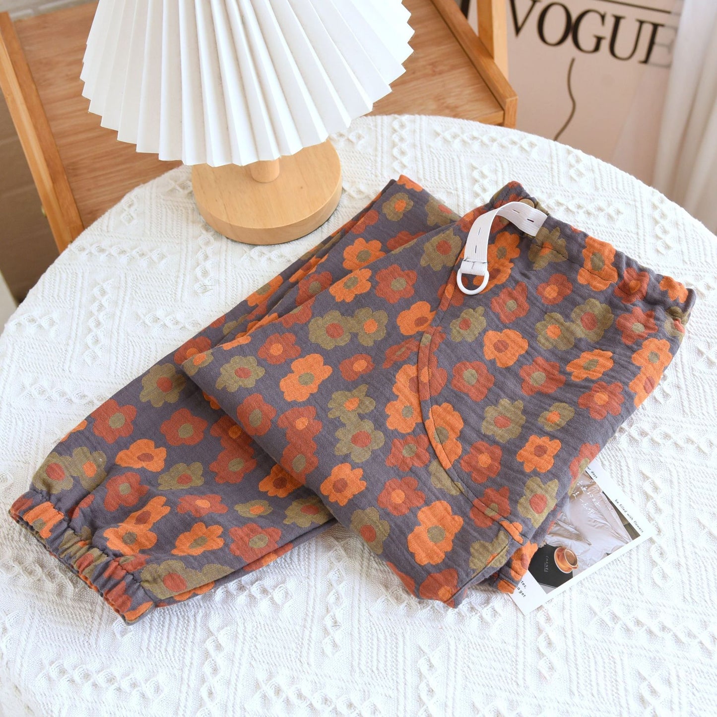 Yarn-dyed Jacquard Maternity Pants Four Seasons Thin Can Be Worn Outside P