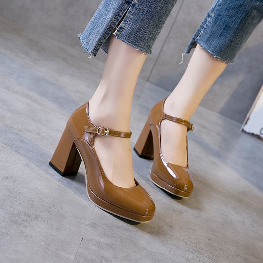 Spring NEW High Heel Low-cut Heel Women's Shoes
