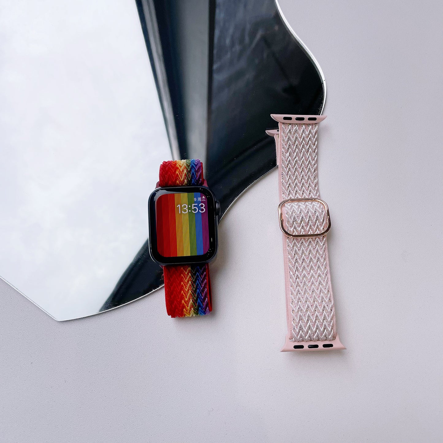 Nylon Strap Casual Fits Metal Square Buckle