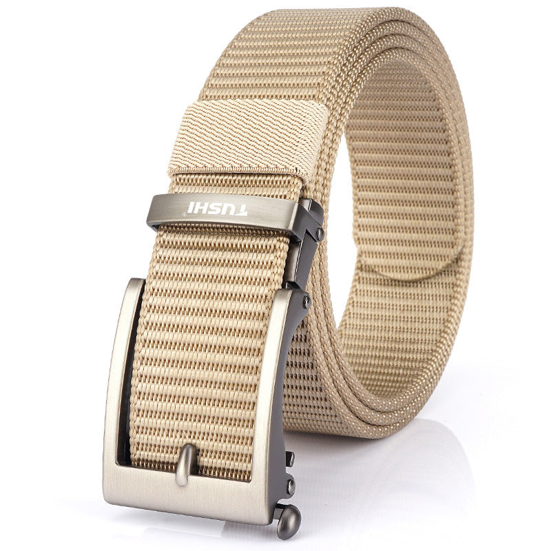Men's Casual Fashion Automatic Buckle Canvas Belt