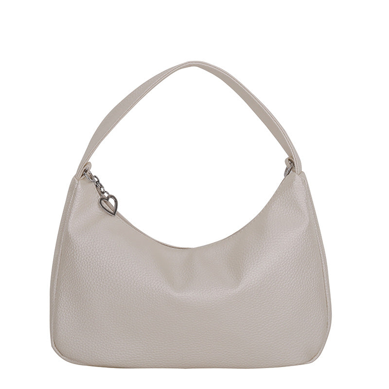 Simple Candy Color One Shoulder Underarm Bag Crescent
