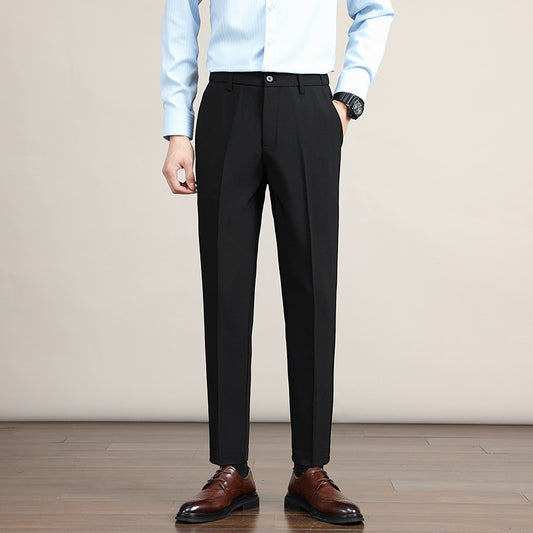 Korean-style Trendy Business Drop-crotch Mens Suit Pants