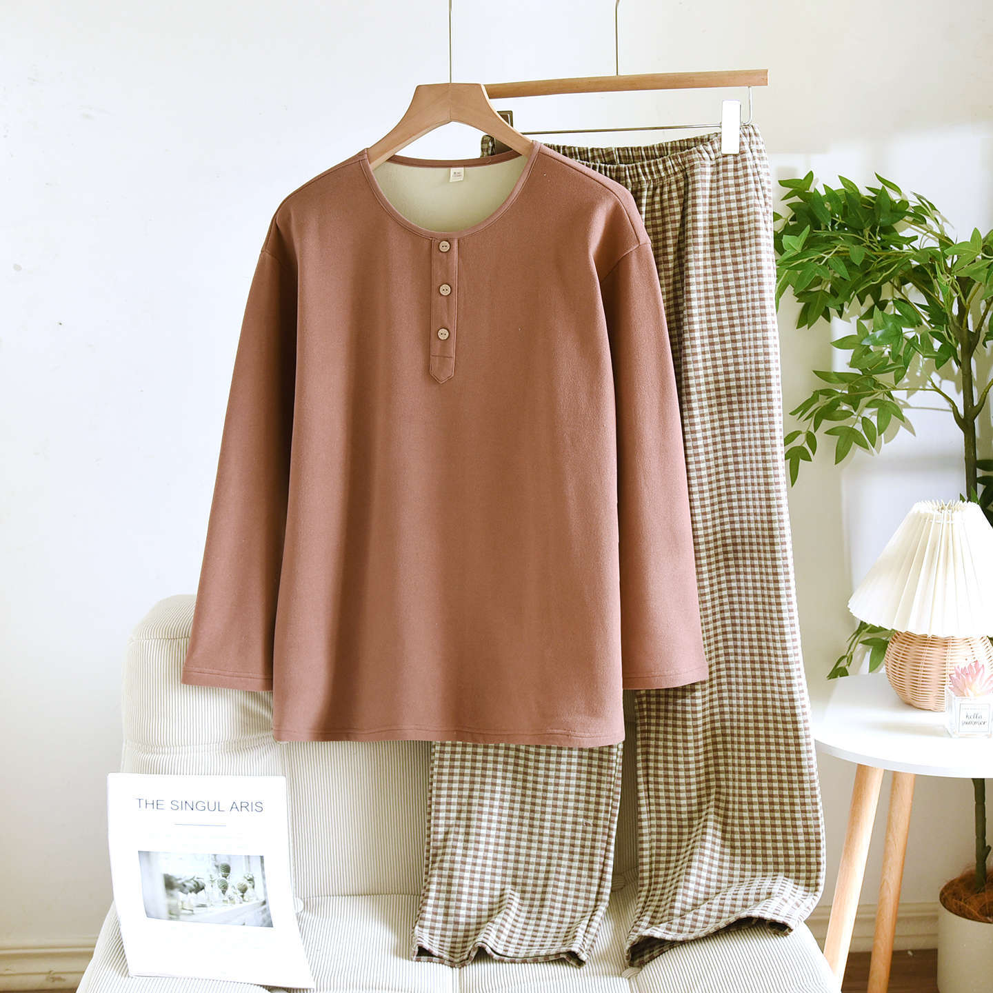 Pajamas Women's Autumn And Winter Warm Long Sleeves Can Be Outerwear Homewear