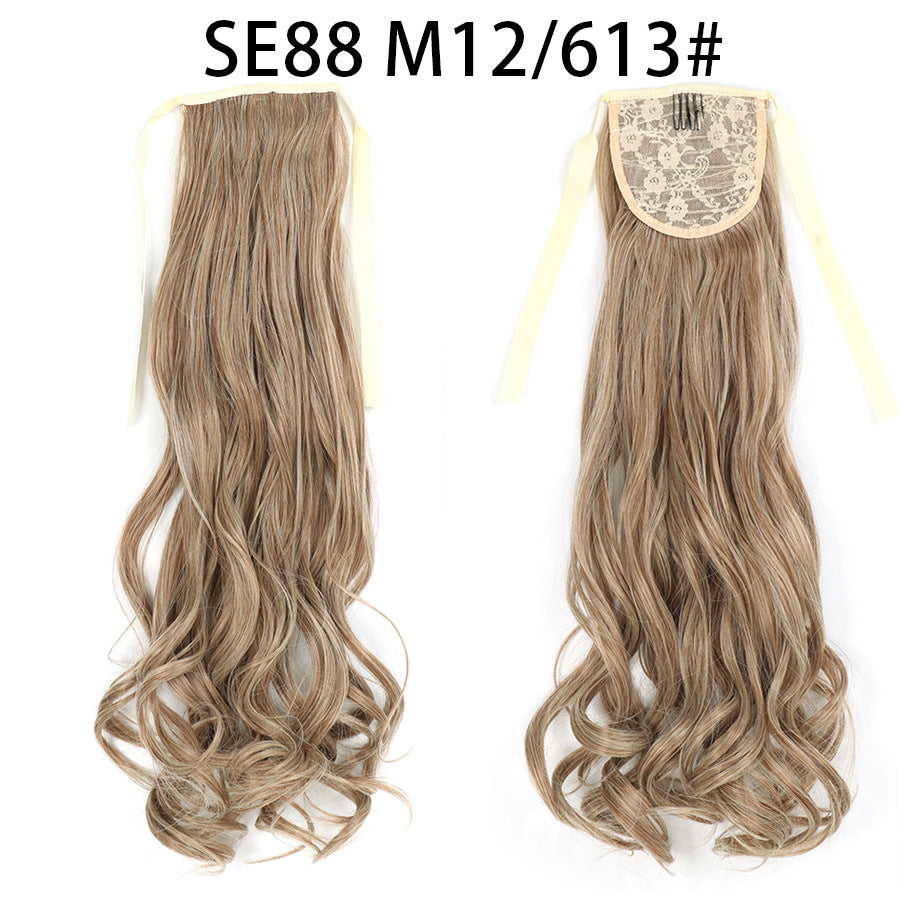 Bow Tie Strap Long Chemical Fiber High Temperature Silk Wig