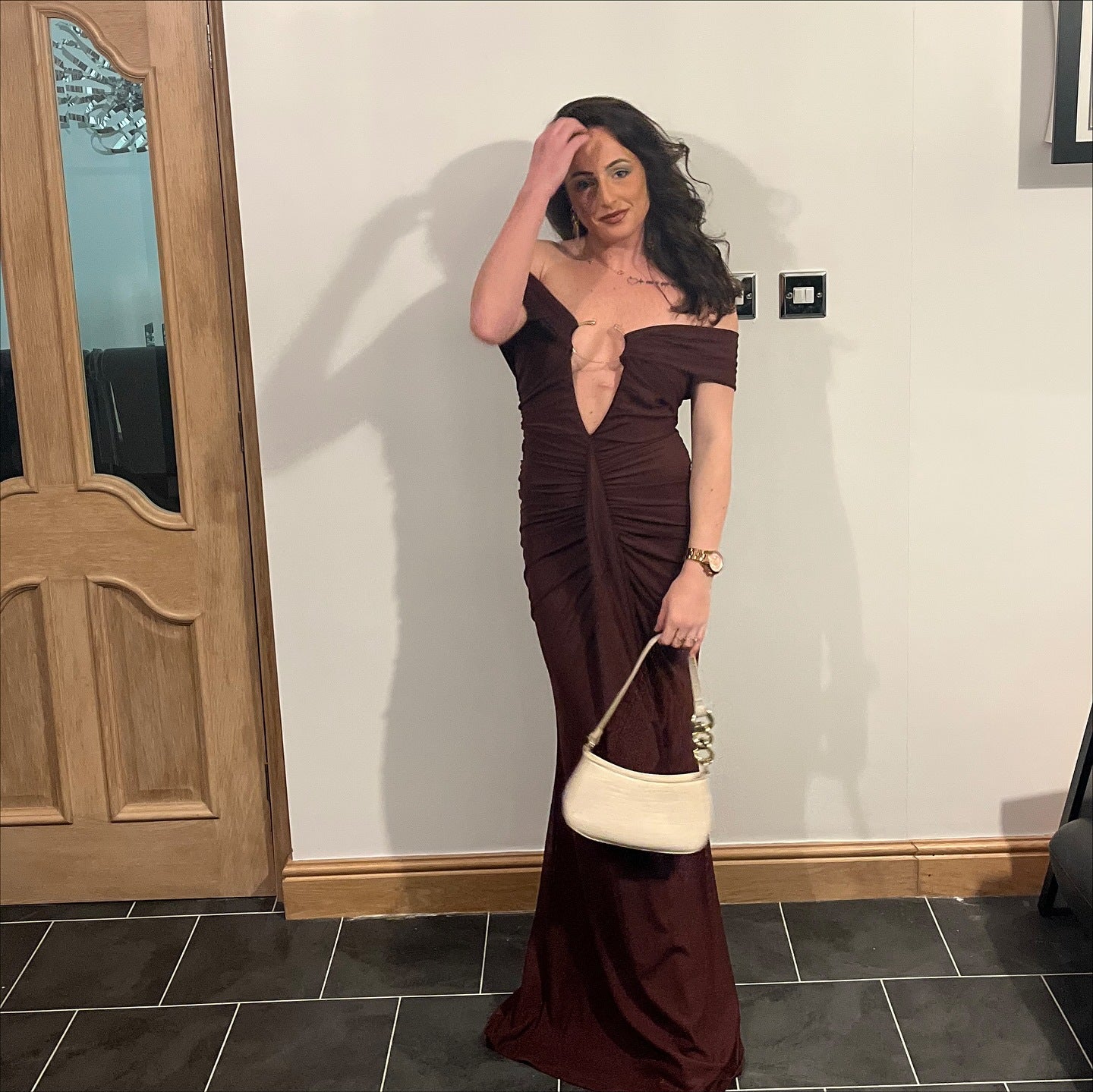 Women's Fashionable Sexy Spliced Ribbon Dress