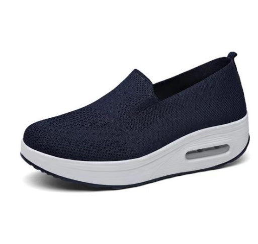 Mesh Air Cushion Gåsko til Damer Med Tykke Såler