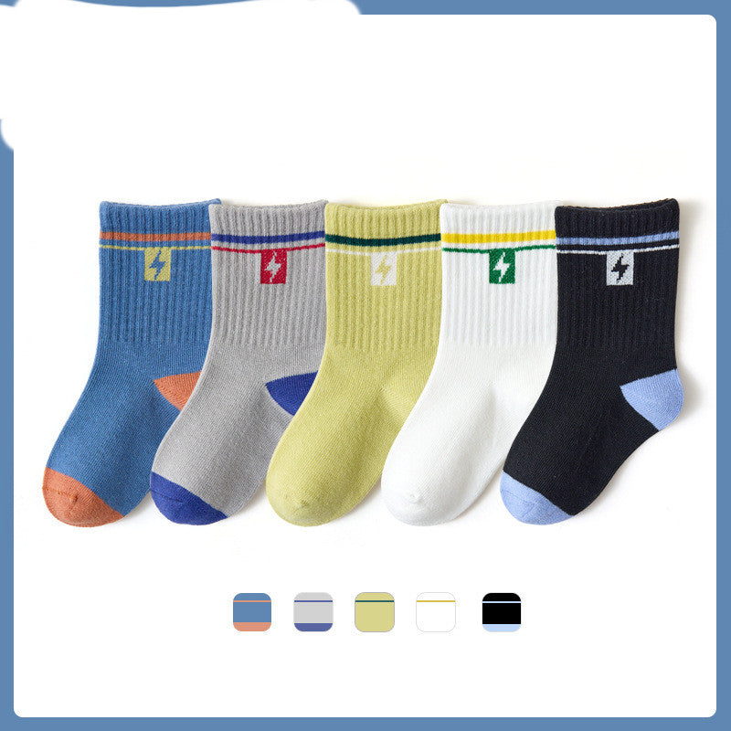 Children's Socks Lace-in-tube Cartoon Fruit Cotton Comfort Boys And Girls