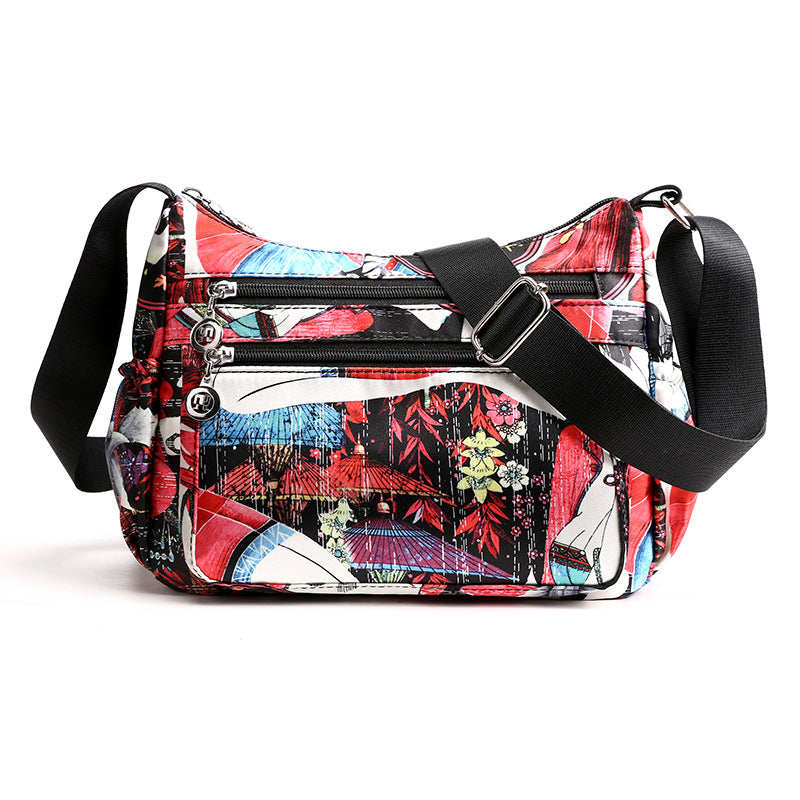 Dame Skuldertaske med Print og Afslappet Stil