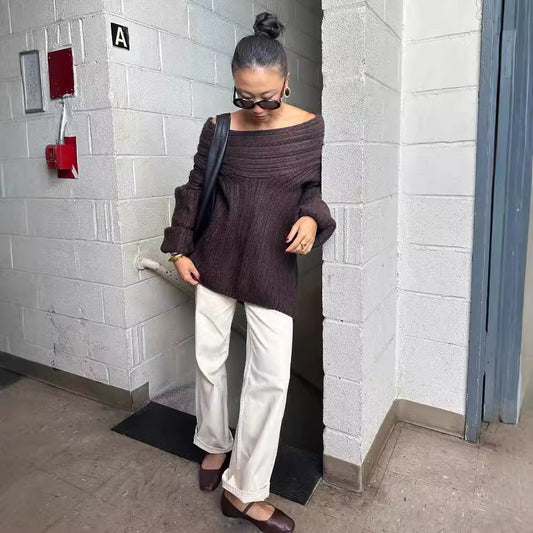 Women's Fashion Loose Casual Knitwear Sweater