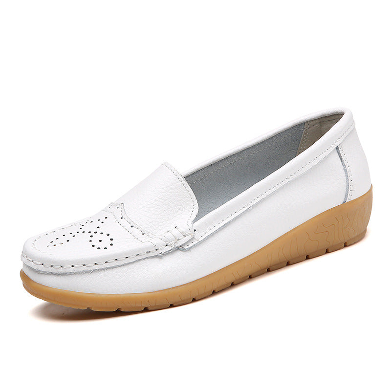 Women's Fashionable Simple Hollow-out Soft Bottom Wedge Hole Shoes
