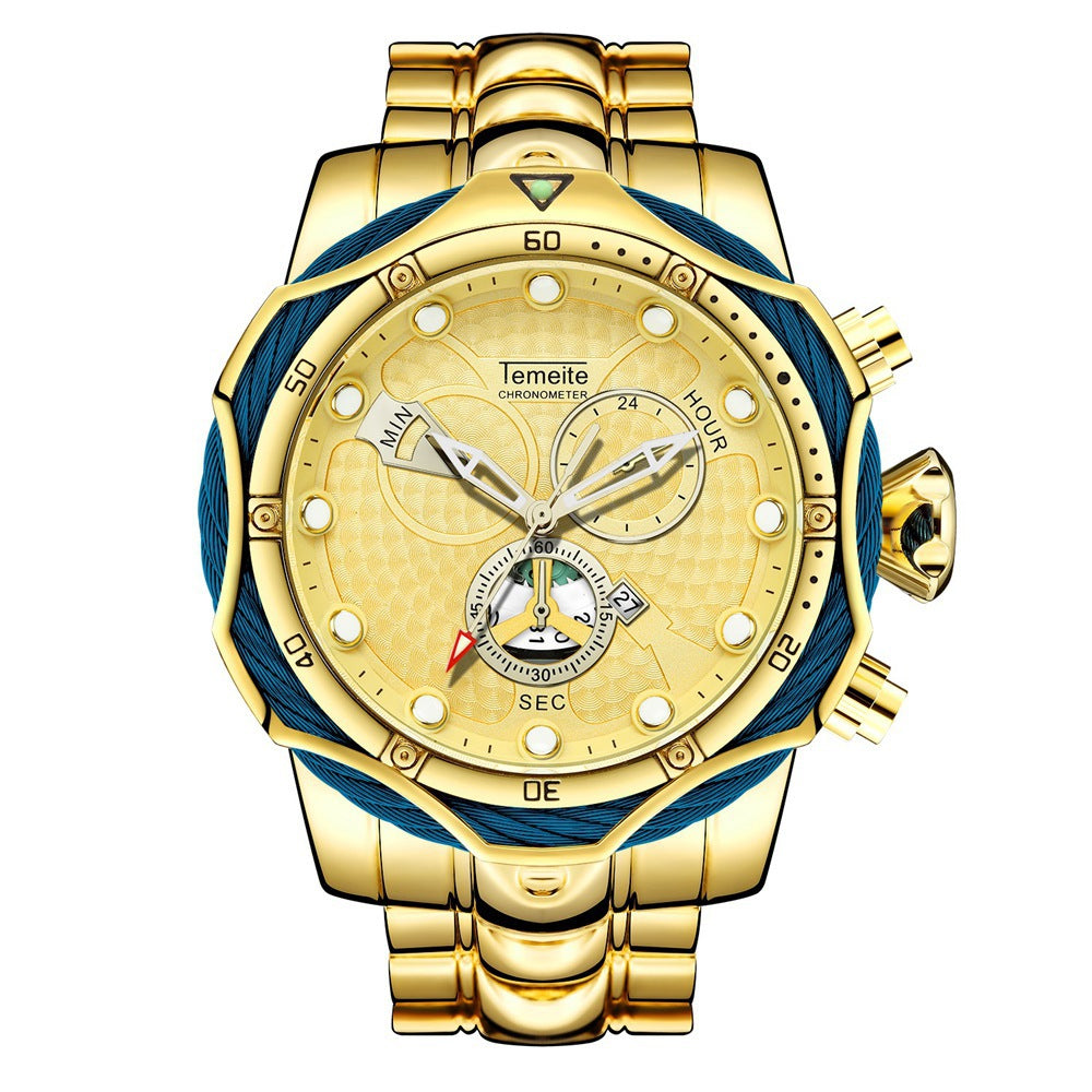 Men's Hot Watch Steel Band Quartz