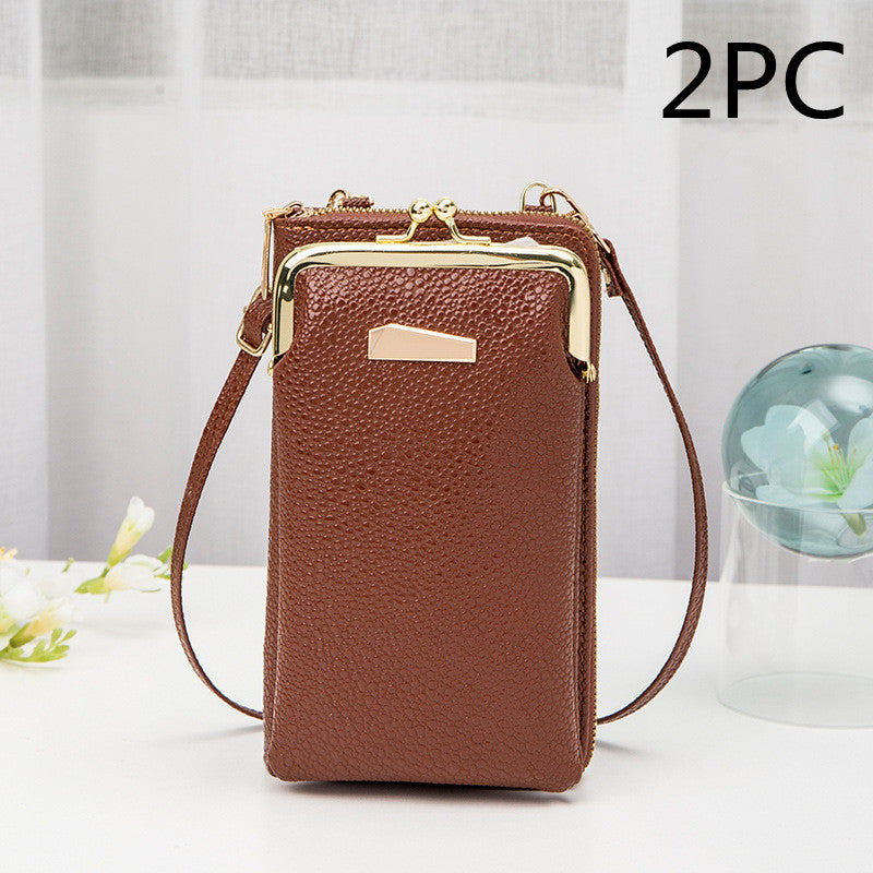 Double Layered Crossbody Bag Vertical Style