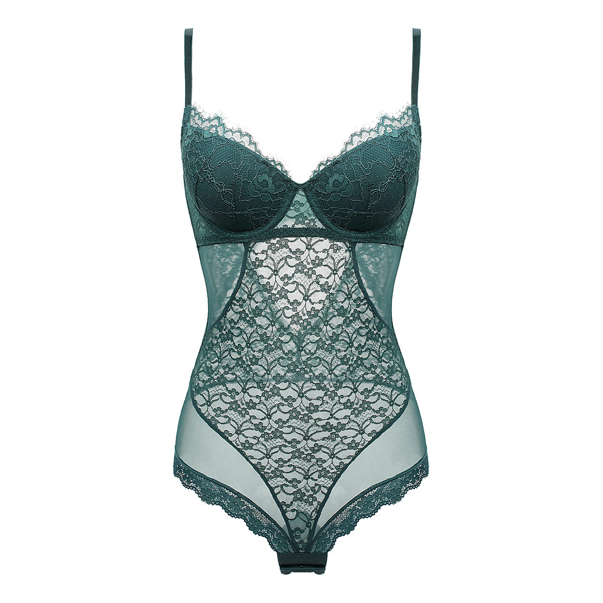 Transparent Lace European And American Tight Jumpsuit
