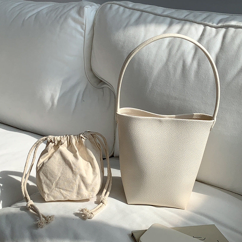 Single Shoulder Round Bag Women's Large Capacity Simple