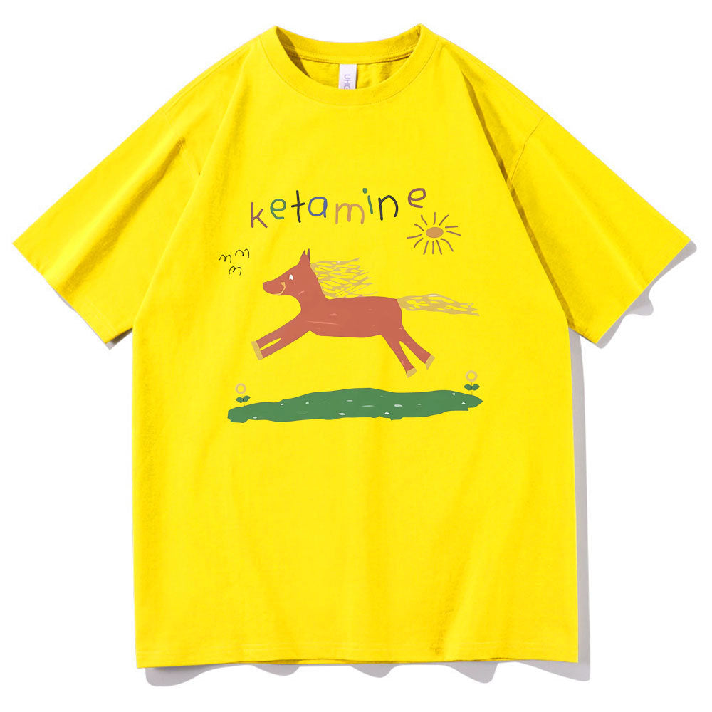 New Loose Print T-shirt Summer