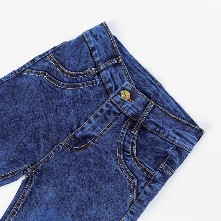 Drenge Flat Stretch Slim Lange Jeans