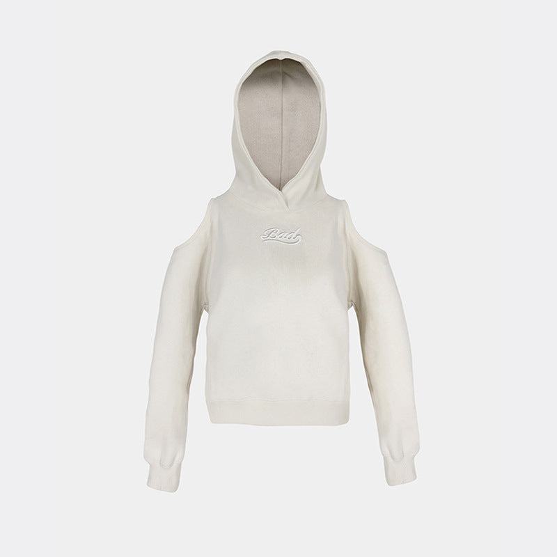 Amerikansk Hot Girl Kort Sweater Løs Sport og Fritid