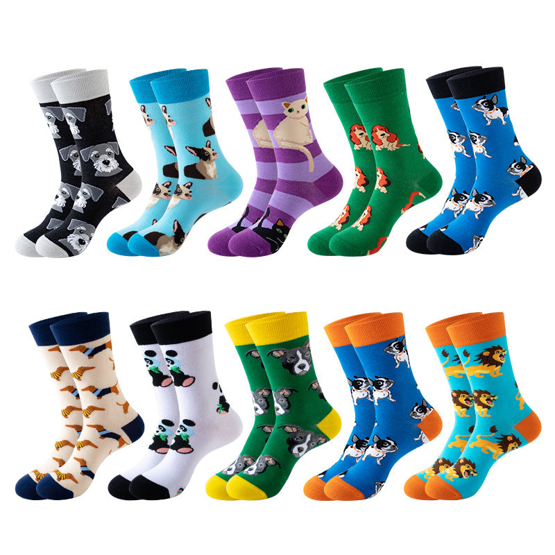 Mid-calf Cotton Animal-themed Socks For Women