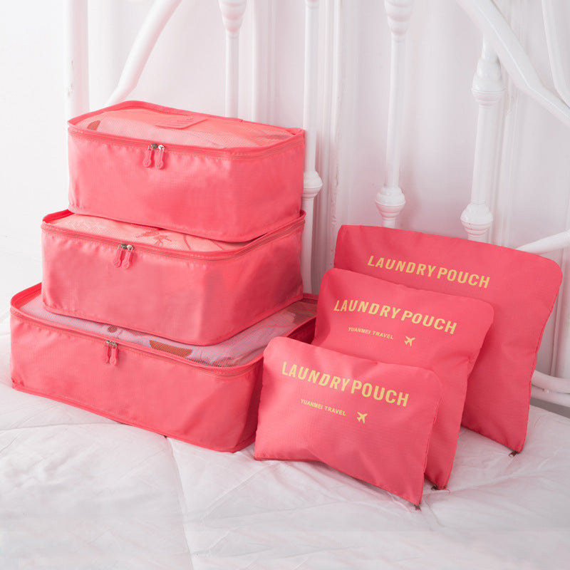 New Korean Clothes Underwear Finishing Storage Bag Multi-function Travel Storage Bag 6-piece Set Custom Six-piece Set