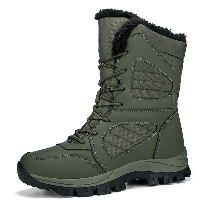 Sneeboots Bomuldssko Til Vinter Høje Med Fleece Ekstra Tykke For Varme Og Vandtætte