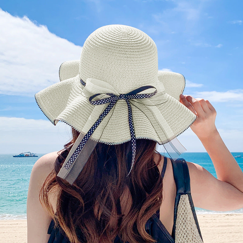 Women's Straw Hat All Match Large Brim Sunscreen