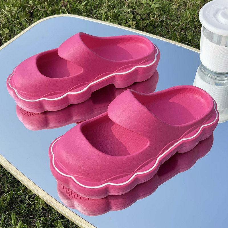 Female Summer Cute Thick Bottoming Quiet Outside Wear Sandals