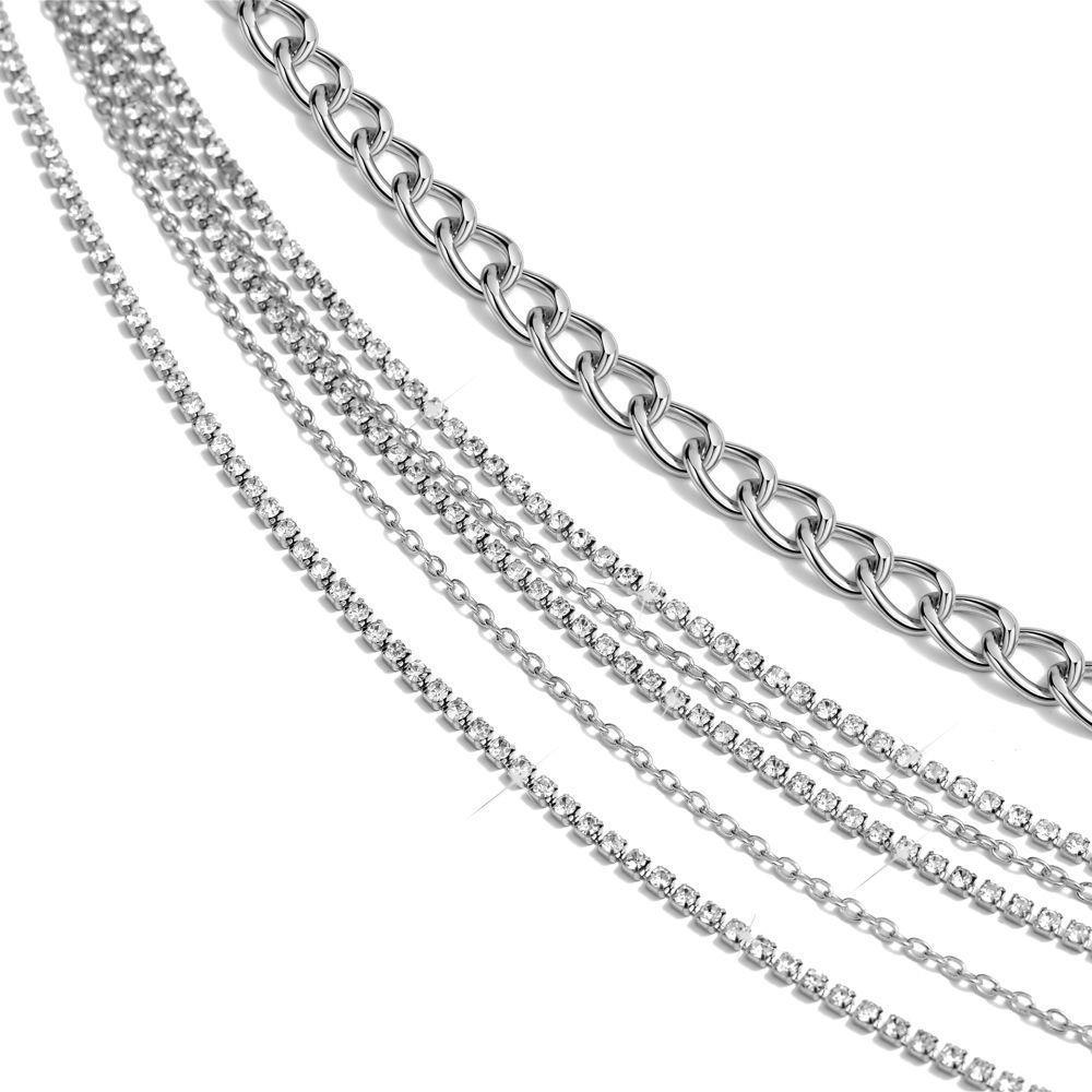 Simple Multi Chain Waist Decoration