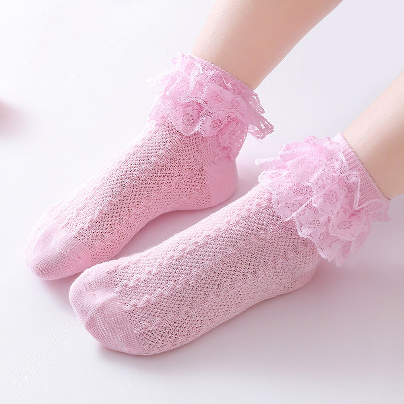 Baby Cotton Socks Dance Lace Stockings
