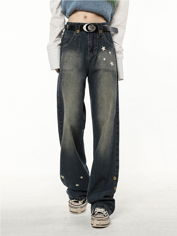 American High Street Design Star Jeans Girl