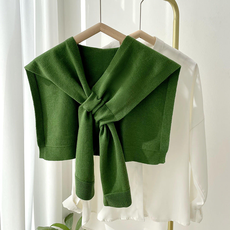 Fashion Shawl All-match Solid Color Scarf