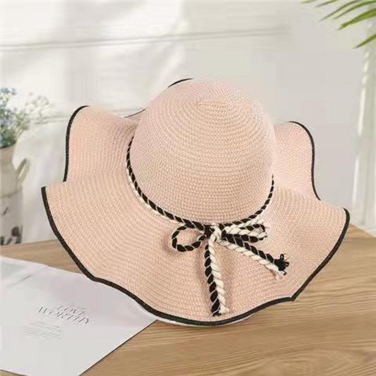 Versatile Lace Bow Holiday Sun Hat