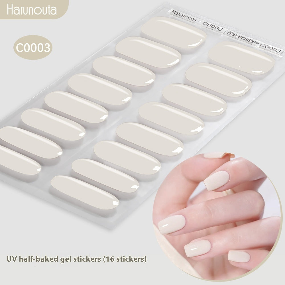 Nail Stickers UV Gel Nail Sticker Semi-curing