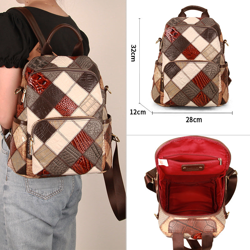 High-grade Leather Large Capacity Niche Travel Mommy Bag