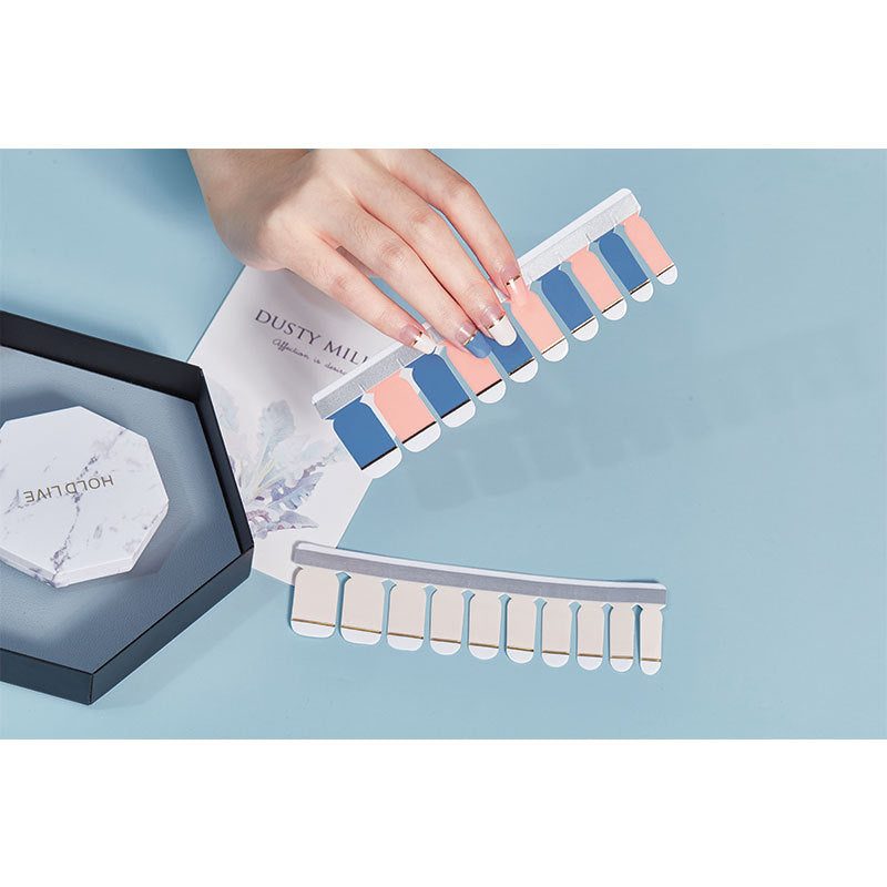 European And American Cross-border Tearable Color Nail Stickers