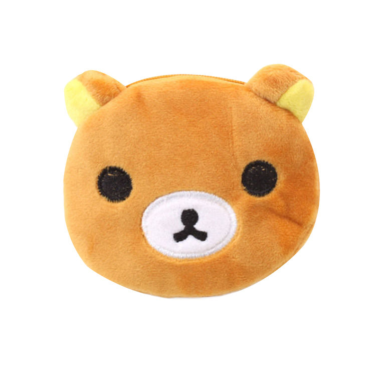 Cartoon Female Cute Student Portable Mini Plush Earphone Key Coin Purse