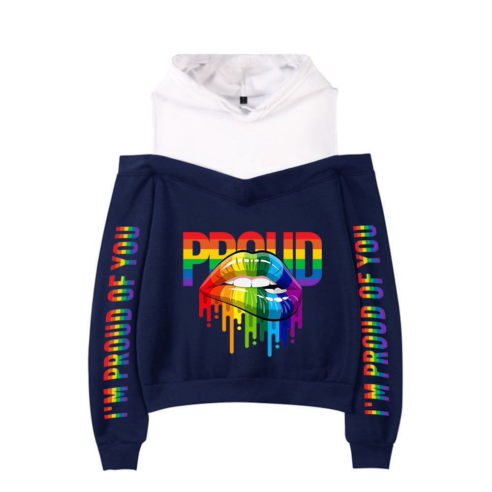 New Sexy Off-the-shoulder Hoodie For Women