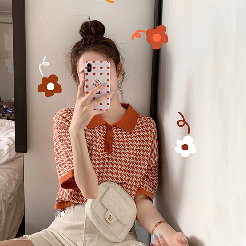 Short Sleeve Slim Knit For Women