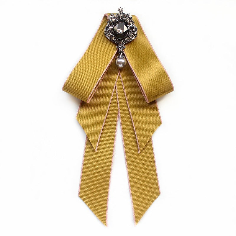 Collar Flower Campus Style White Shirt Bow Tie Stewardess Business Wear Bow Tie