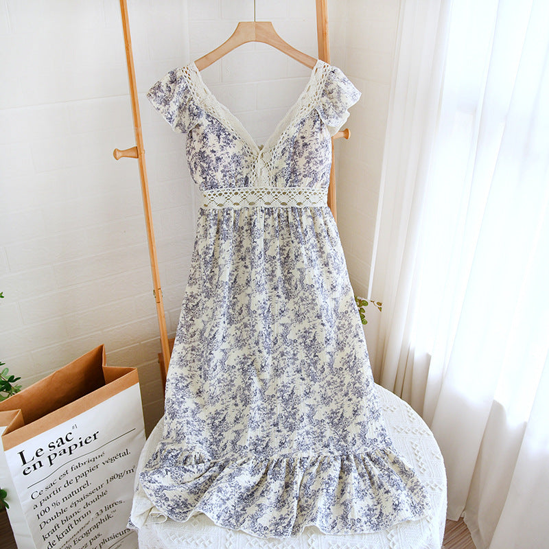 Womens Loose Breathable Cotton Camisole Dress